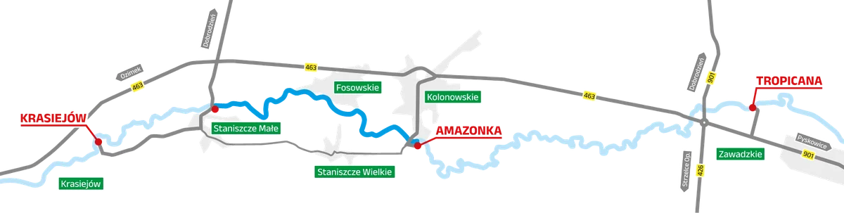 Zdjęcie trasy Trasa 2: Amazonka (Kolonowskie) → Staniszcze Małe 1