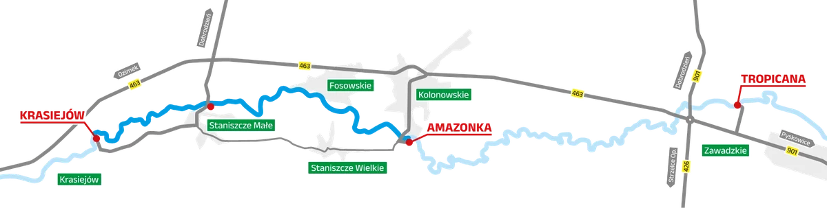 Zdjęcie trasy Trasa 3: Amazonka (Kolonowskie) → Krasiejów 1