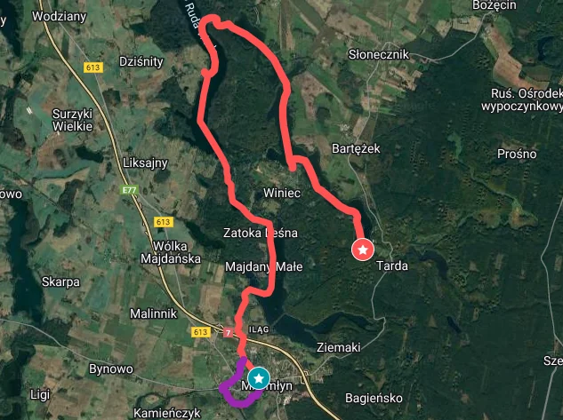Zdjęcie trasy Pod Zielonym Dachem Kanału Elbląskiego – Tarda – 20 km 1