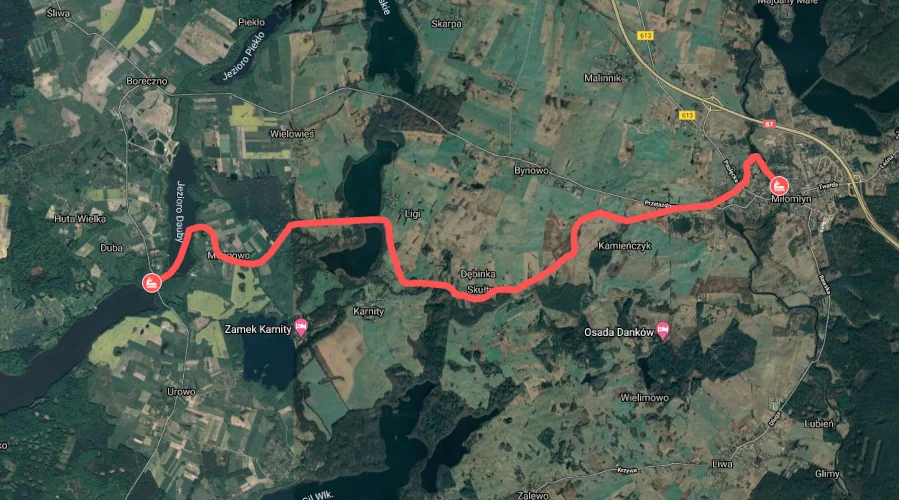 Zdjęcie trasy Przez Wrota Kanału Elbląskiego – Kraga – 12,7 km 1